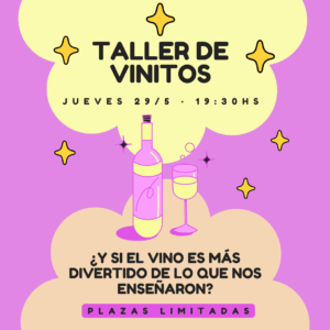 Taller de vinitos · Jueves 29/05