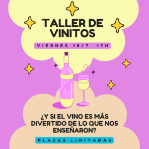 Taller de vinitos · Viernes 18/7